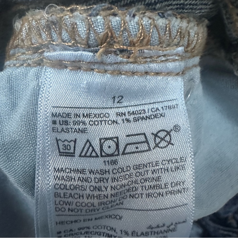 Old navy sky high rise leg jeans women’s 12 - Picture 6 of 6